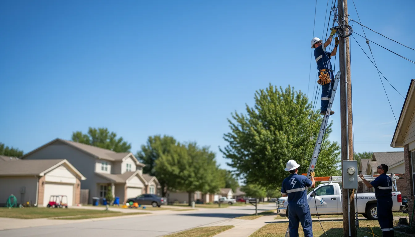 Residential electrician providing installation services in Clearfield, IA